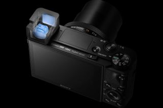 The RX100 IV, RX100 V (pictured), RX100 VI and RX100 VII have 2.36million-dot viewfinder panels, whereas the RX100 III has a 1.44million-dot panel