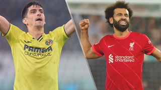 Gerard Moreno of Villarreal and Mo Salah of Liverpool could both feature in the Villarreal vs Liverpool live stream