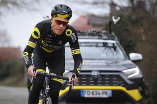 Niki Terpstra in his new Direct Energie kit during the reconnaissance