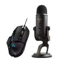 Blue Yeti Blackout and Logitech 502 Hero Mouse Bundle: was $129, now $89 at GameStop