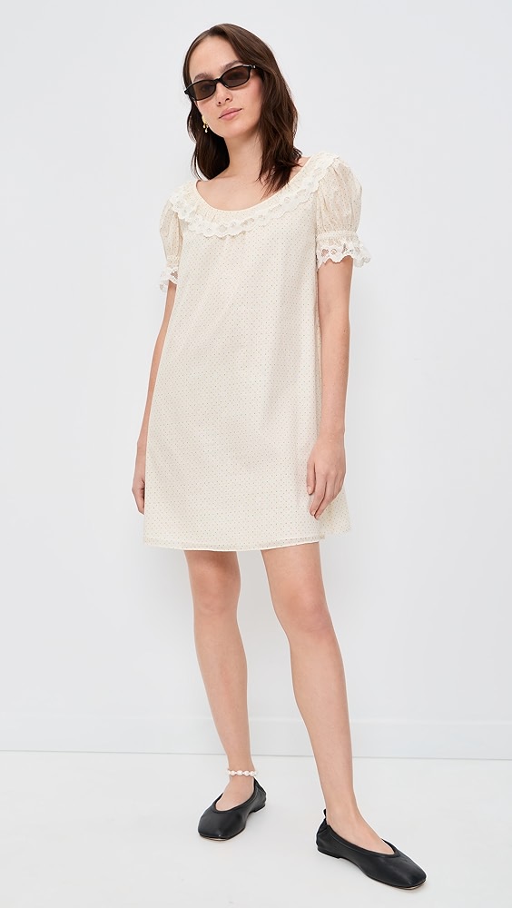Tilly Shift Dress - Rainbow Polka Dot