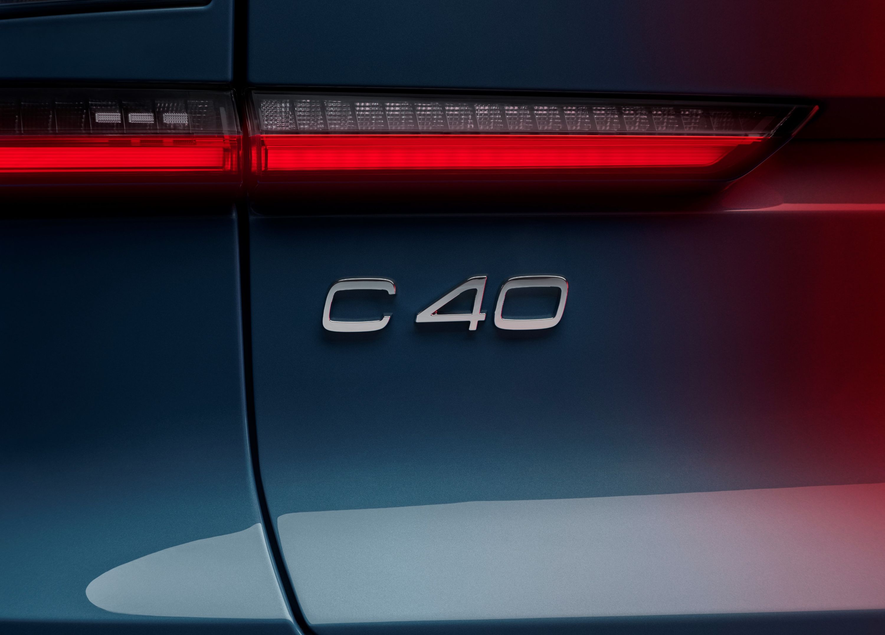 2022 Volvo C40 Recharge rear badge