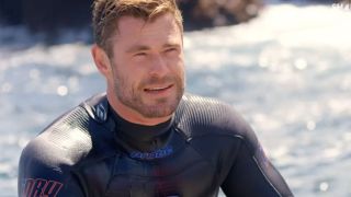 Chris Hemsworth in trailer for Shark Beach, Nat Geo