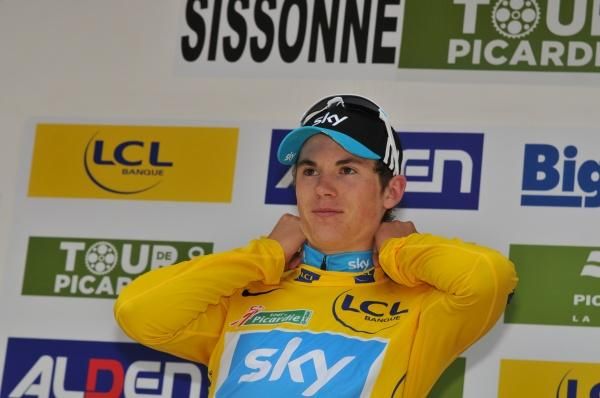 Ben Swift (Team Sky) in the final yellow at the Tour of Picardie