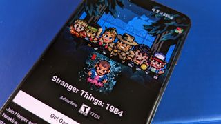 Stranger Things 1984 game on phone