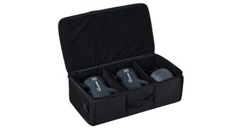 Twin head kits are available with 125Ws or 500Ws heads, or one of each, and come complete with a padded carrying case