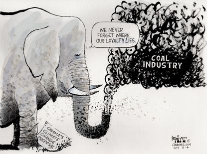 Political cartoon U.S. GOP Coal Industry