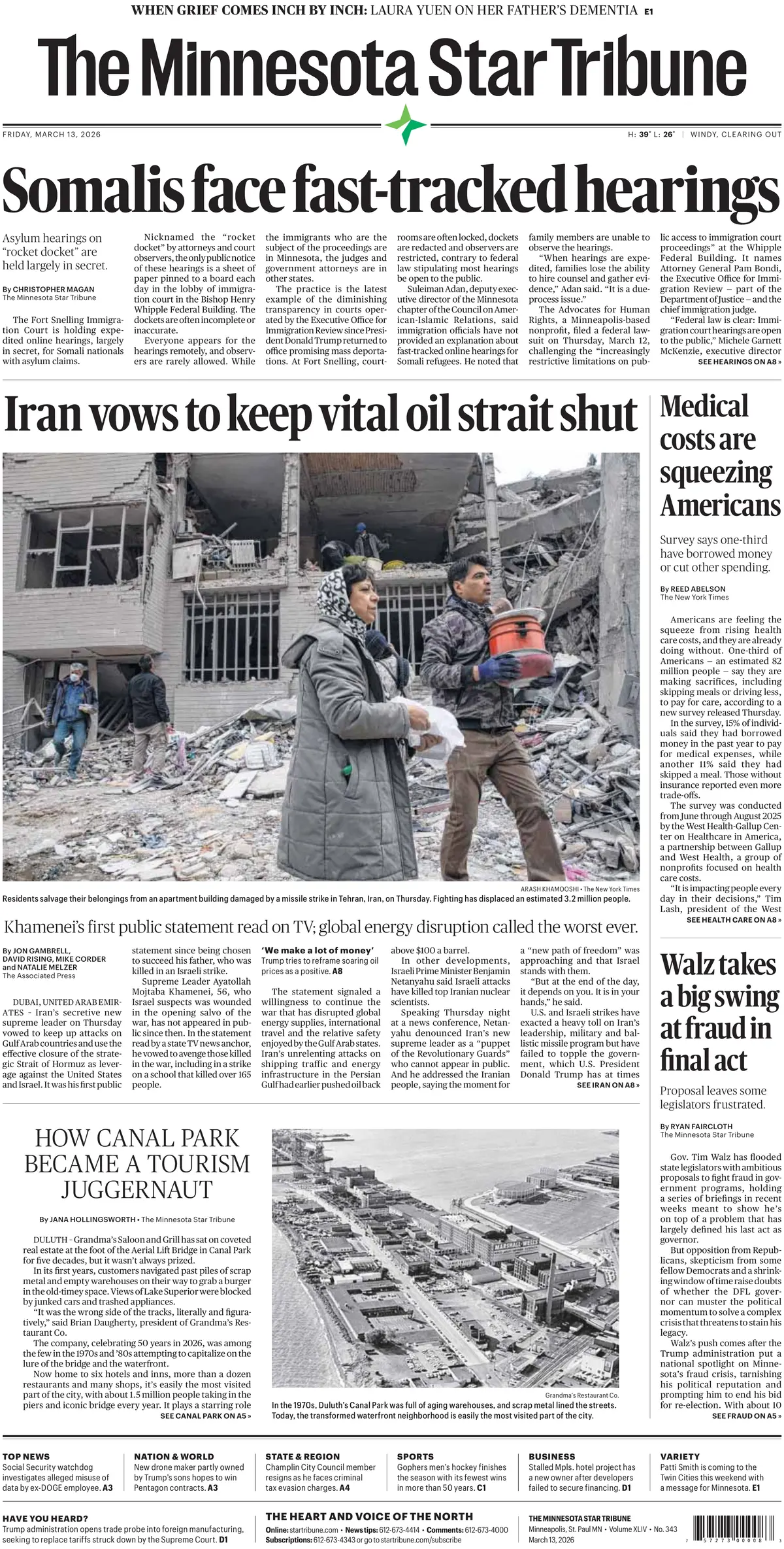 The Minnesota Star Tribune