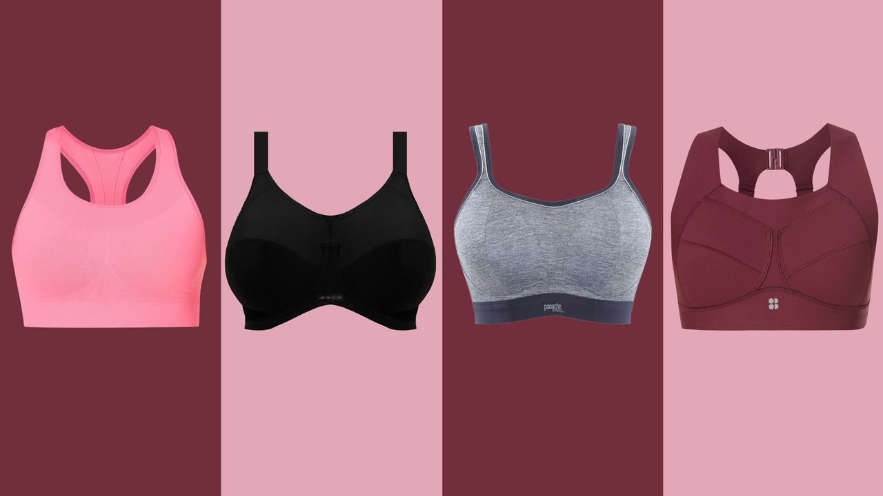 A selection of the. best bras from Sweaty Betty, Shock Absorber and Panache