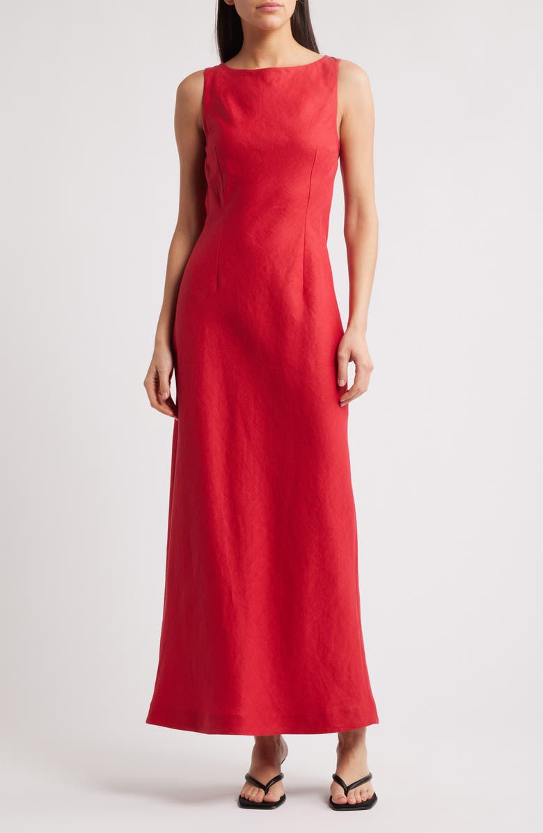 Lydie Linen Maxi Dress