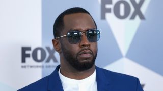 Diddy posing in 2018 at the Fox Network Upfront 