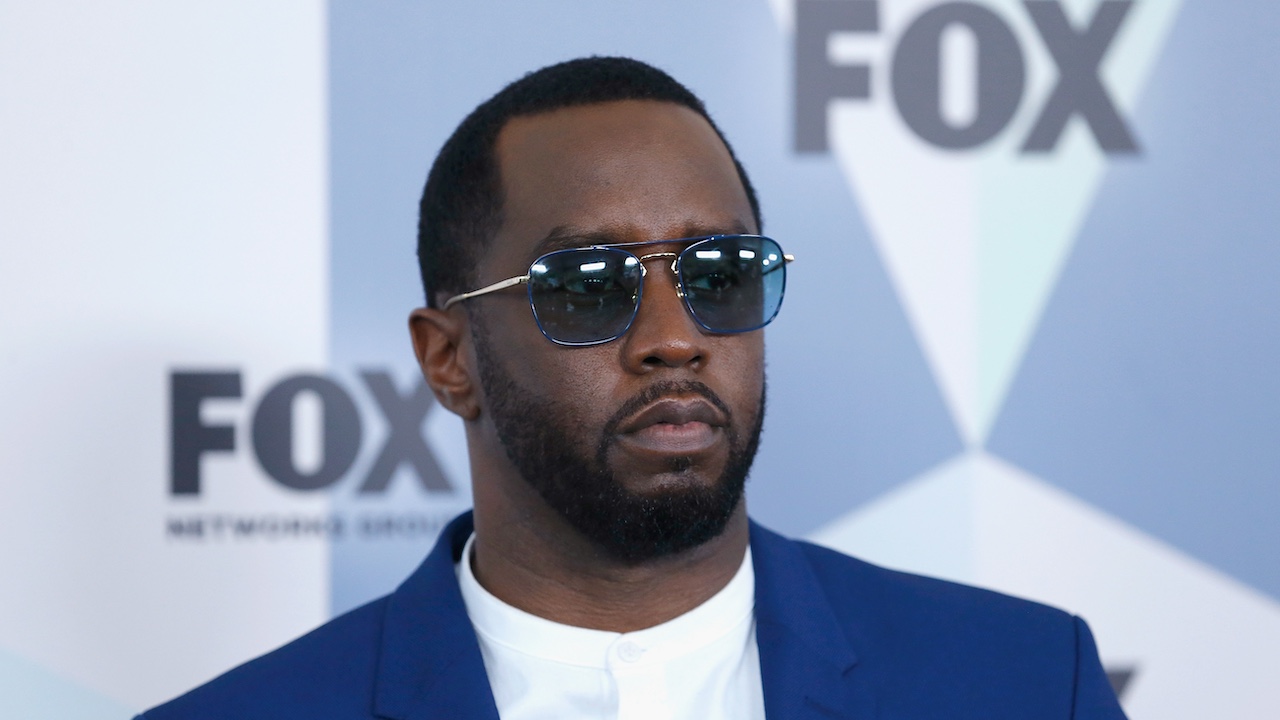 Diddy posing in 2018 at the Fox Network Upfront