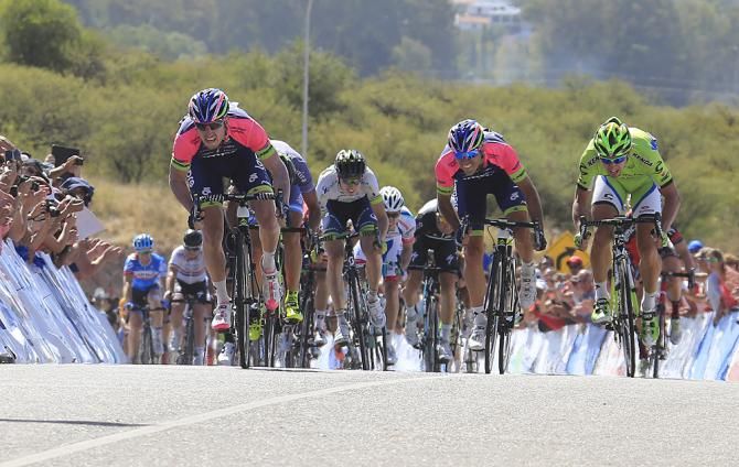 Sacha Modolo got a perfect lead-out from his Lampre teammate Max Richeze to win the final Tour de San Luis stage