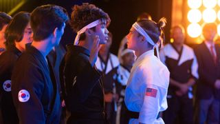 Robby squares up against Kwon in Cobra Kai season 6 part 2