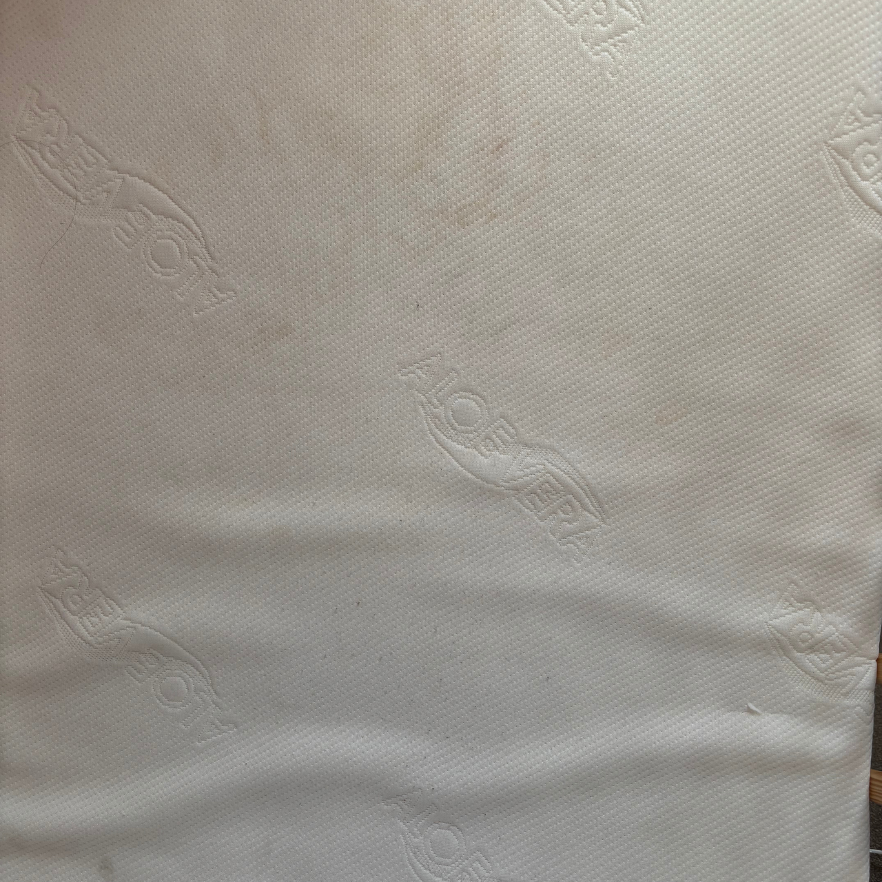 mattress before and after using Rug Doctor Deep Upright Carpet Cleaner