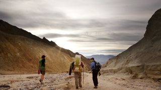 HIkers in Death Valley