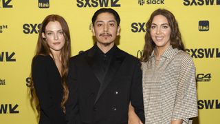 Riley Keough, Franklin Sioux Bob and Gina Gammell