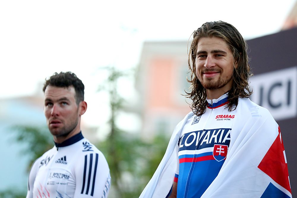 Peter Sagan (Slovakia) takes the rainbow jersey in Doha, Mark Cavendish (Great Britain) settles for silver medal