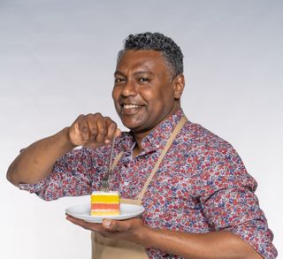 Jairzeno, a contestant from The Great British Bake Off 2021