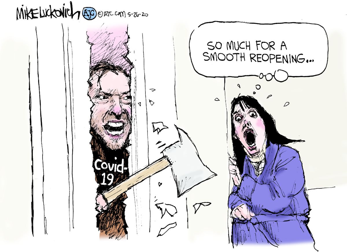 Editorial Cartoon U.S. coronavirus the shining | The Week