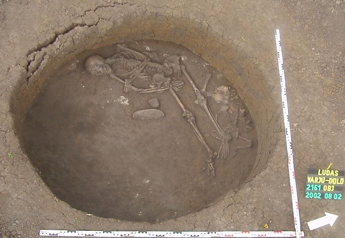 A Late Bronze Age burial from the site of Ludas-Varjú-dulo, Hungary dated to about 1200 B.C.