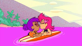 Ok Ko Lets Be Heroes Enid Red Action Kiss