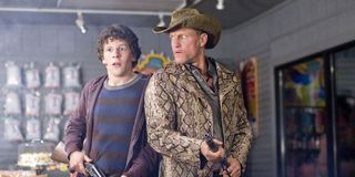 Woody Harrelson and Jesse Eisenberg in Zombieland