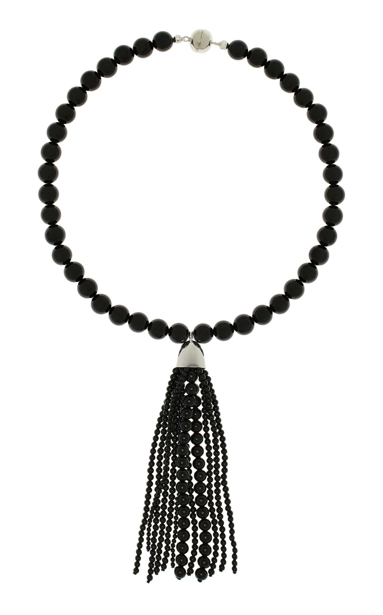 Delfina Sterling Silver Onyx Necklace
