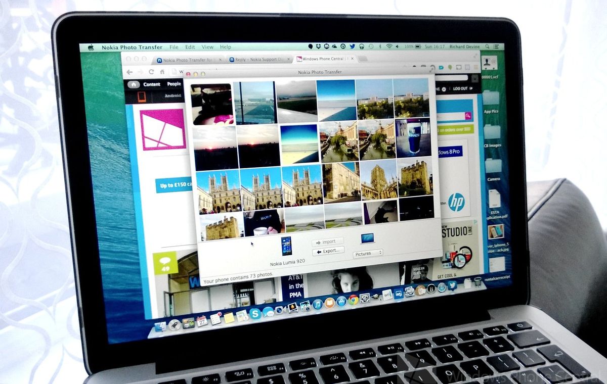 Lumia and Mac owners, be sure to download the latest version of Nokia Photo Transfer Windows