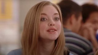 Amanda Seyfried as Karen in Mean Girls.