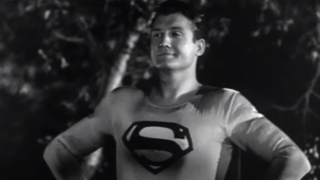 George Reeves en Superman y los hombres topo
