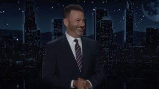 Jimmy Kimmel delivering his monologue on Jimmy Kimmel Live!