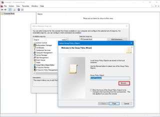 Select Group Policy Object