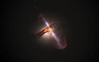 Artist's Impression Supermassive Black Hole 