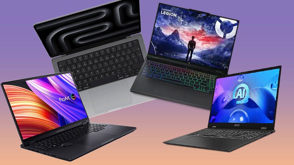 A selection of laptops illustrating how to choose a laptop