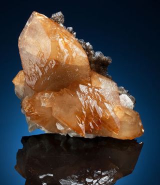 godzilla minerals, Calcite with Sphalerite and Baryt