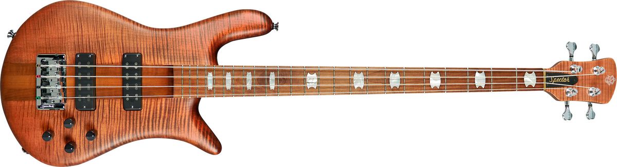 Spector's new Euro RST four-string bass in Sienna Stain
