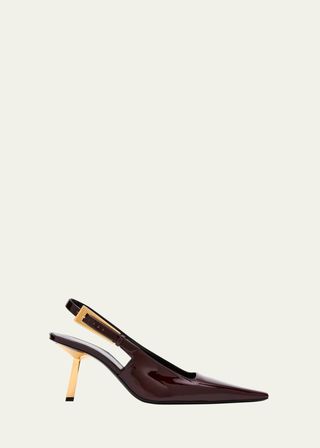 Lee Glossy Slingback Pumps