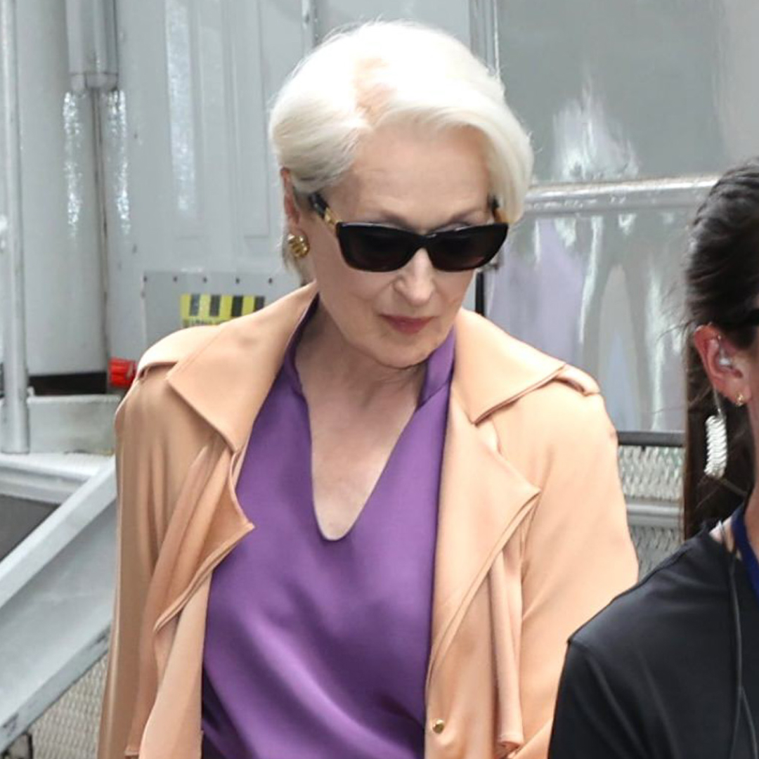 Meryl Streep as Miranda Priestly carrying a $100 collina strada water bottle