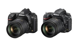 Nikon D780 vs. Nikon D750: Front view