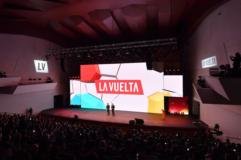 The scene at the 2019 Vuelta a Espana presentation in Alicante