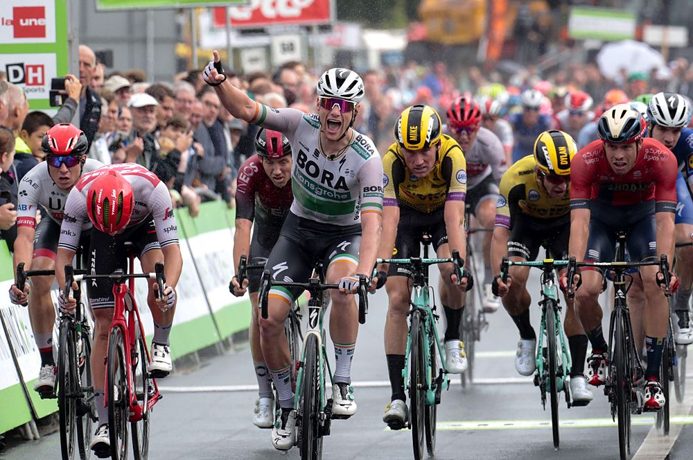 Sam Bennett (Bora-Hansgrohe) wins the first stage of BinckBank Tour