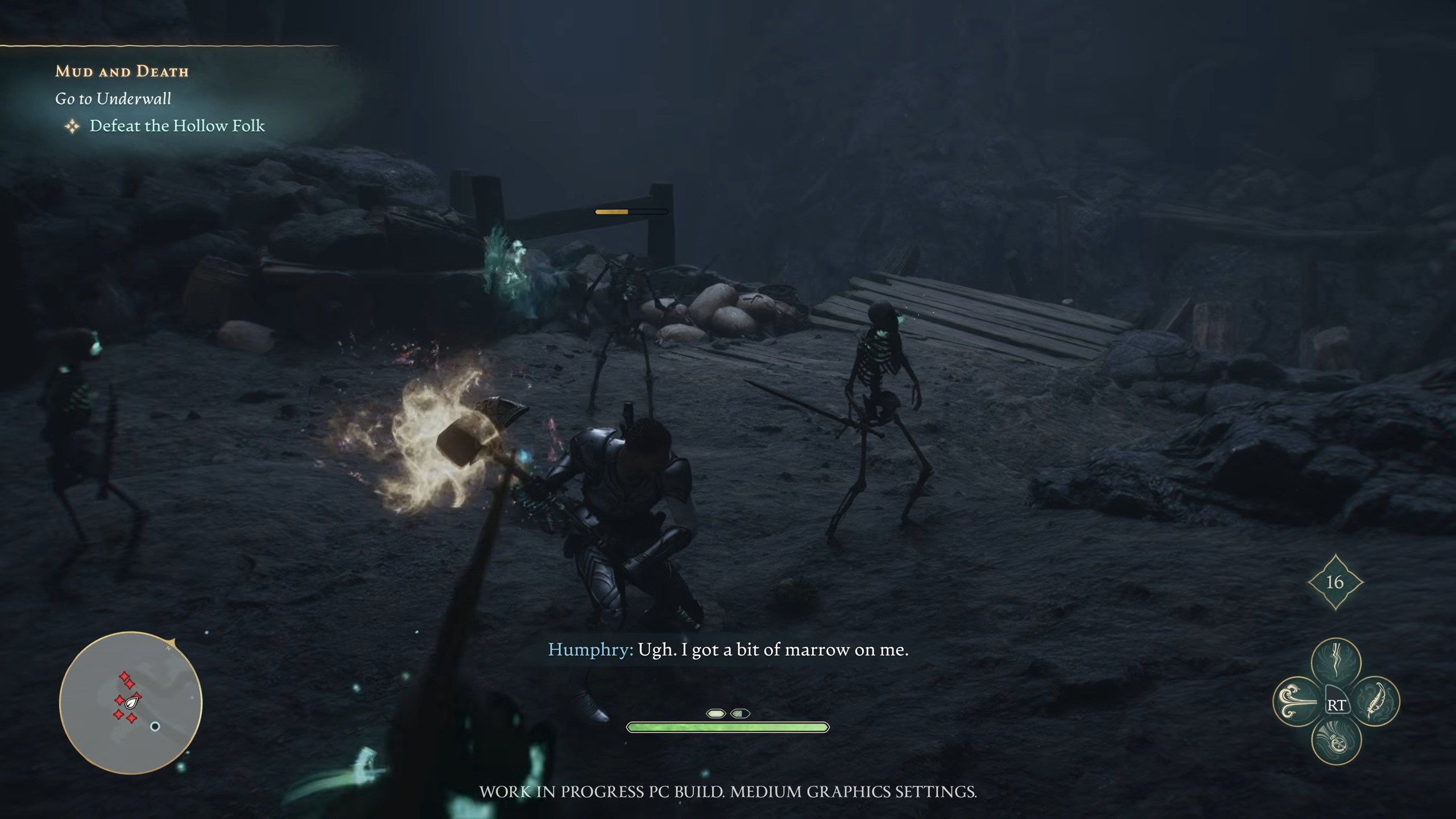 Combat gameplay in Fable