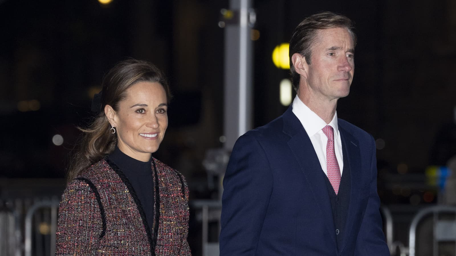 Pippa Matthews and James Matthews attend The "Together At Christmas" Carol Service at Westminster Abbey