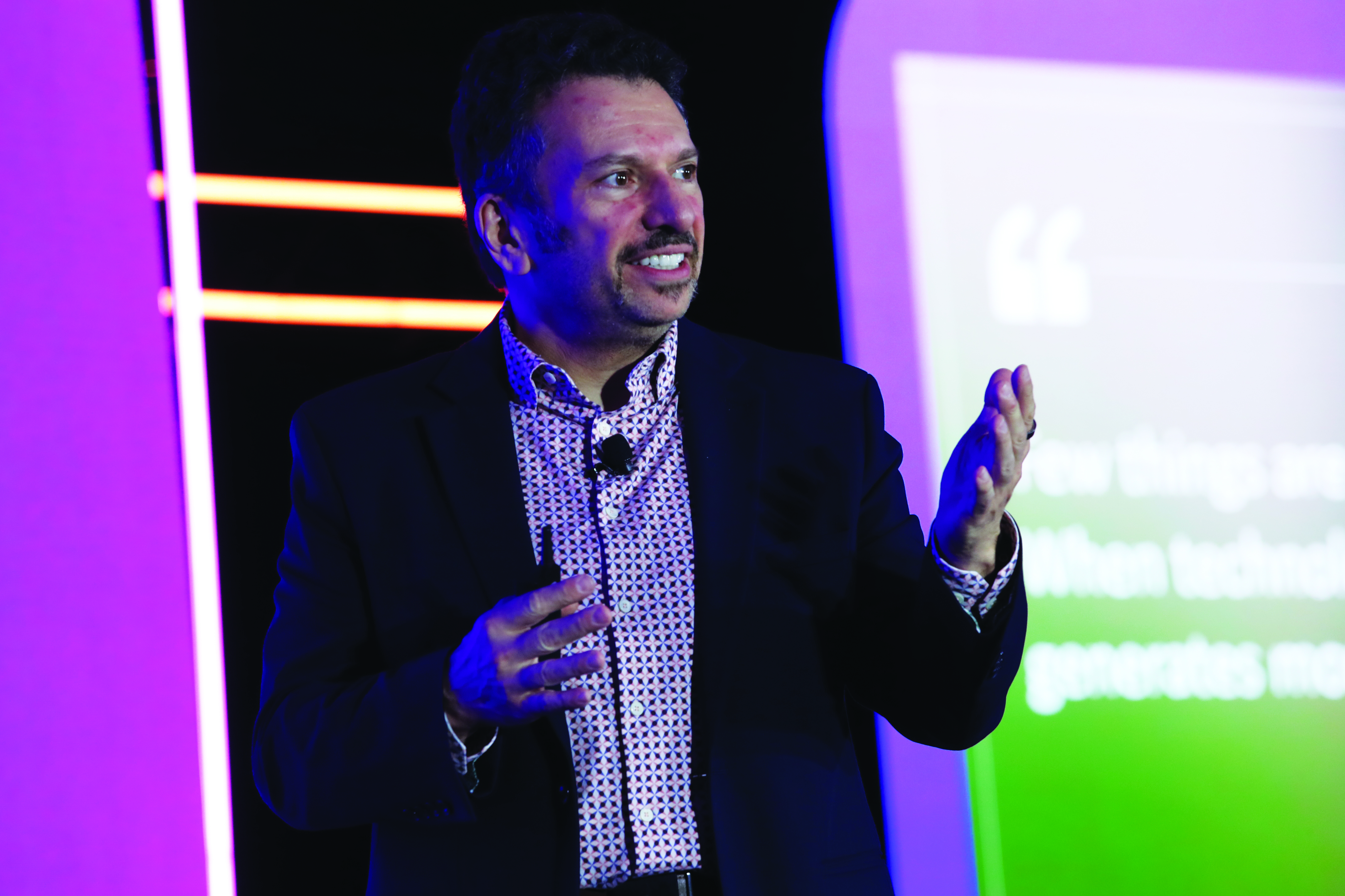 Ilya Bukshteyn speaks at InfoComm 2026.