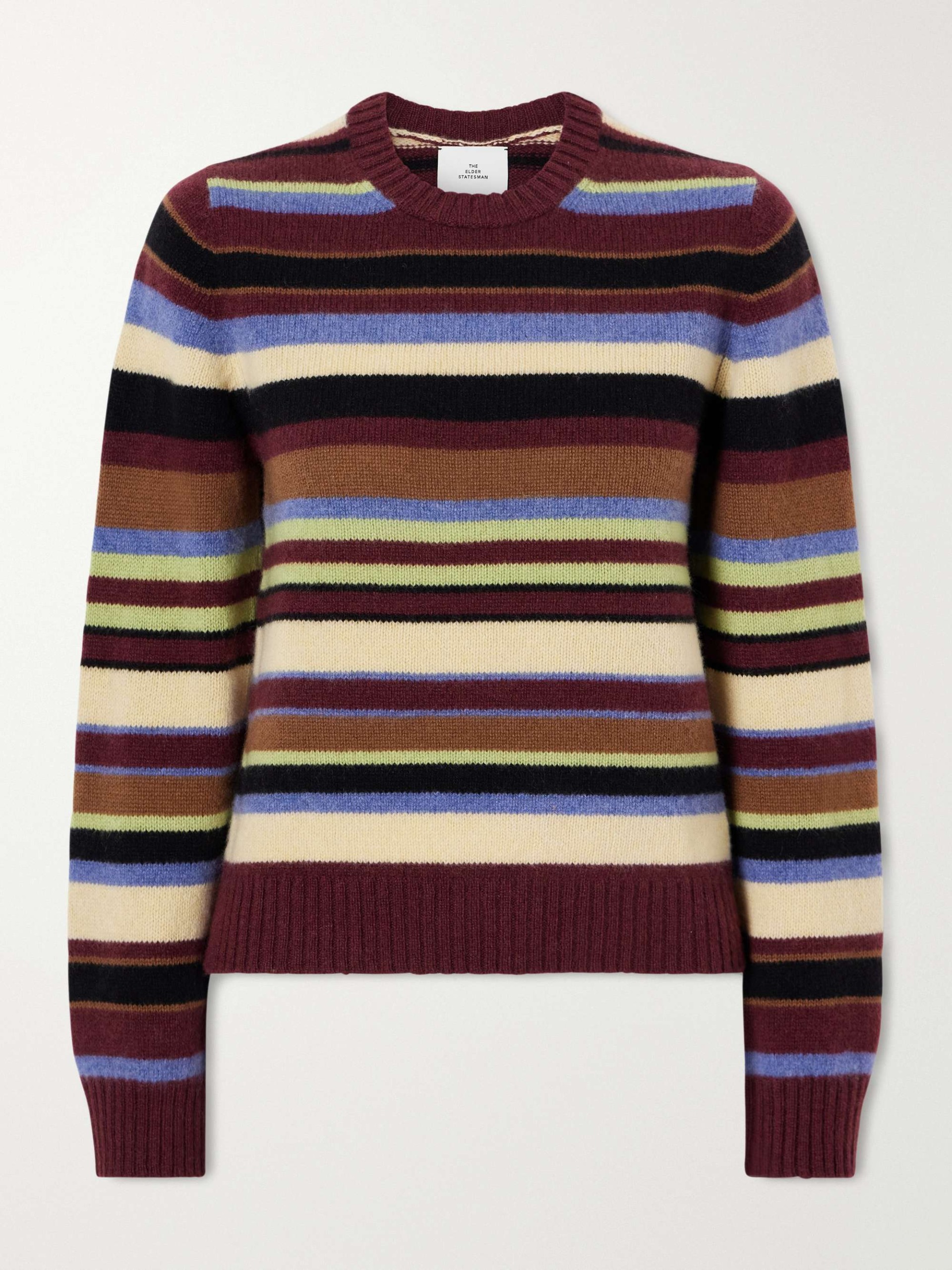 Elena Striped Cashmere Sweater