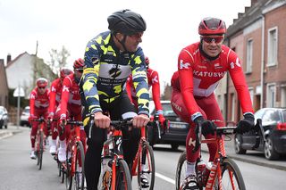 Johan Museeuw rides with Katusha's Alexander Kristoff