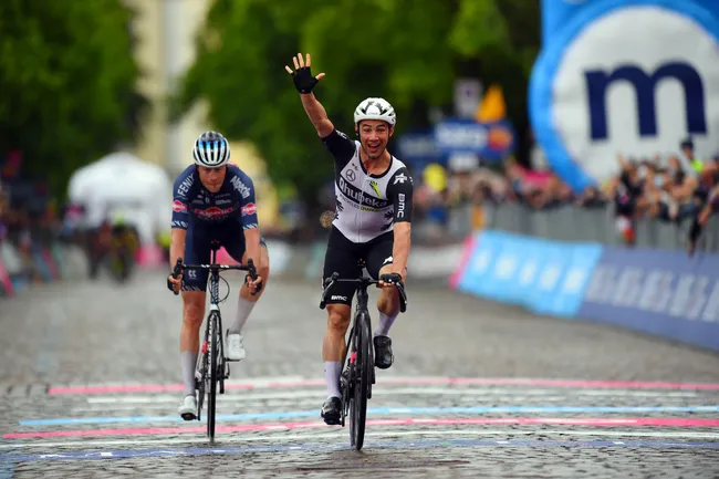 Campenaerts vince la tappa italo-sloveno del Giro (foto Bettini)
