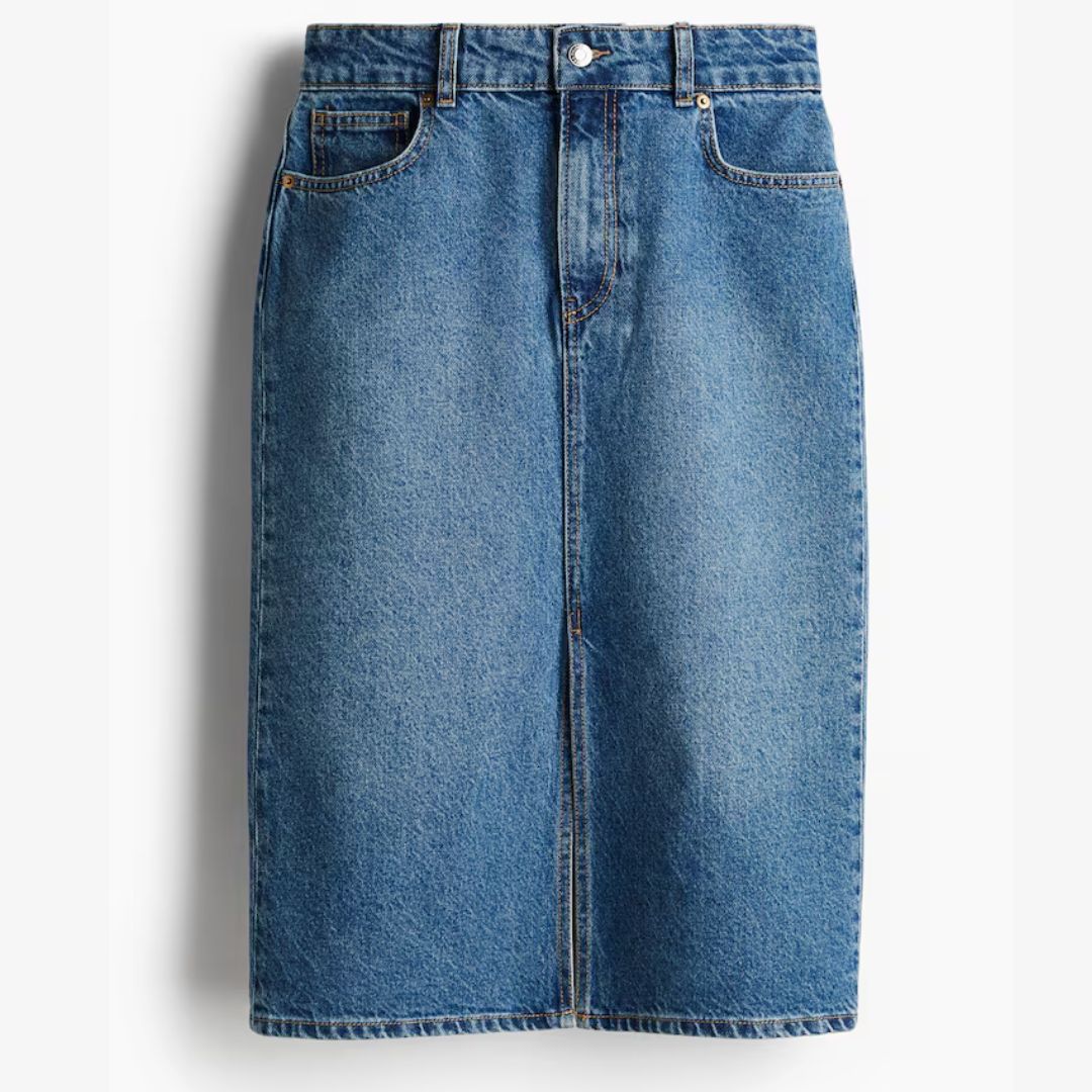 H&M Mid-Blue Denim Skirt 