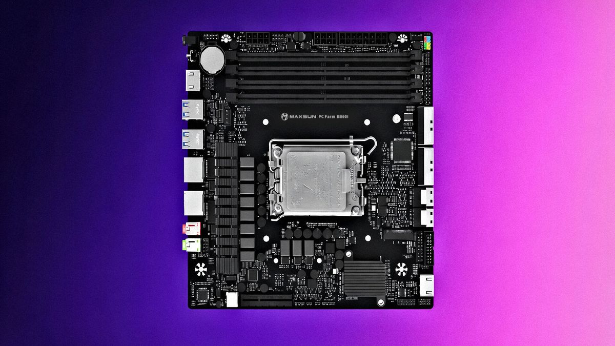 This Mini-ITX motherboard with four DDR5 slots could end up as rival to Nvidia's Petaflop AI mini PC